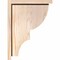 Ekena Millwork Ridgewood Smooth Corbel w/Backplate, Douglas Fir, 5 1/2"W x 12"D x 16"H COR06X12X16RID01SDF - alternate 3